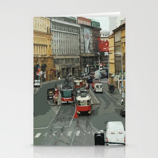 Retro PRAHA Stationery Cards