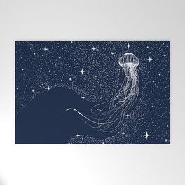 starry jellyfish Welcome Mat