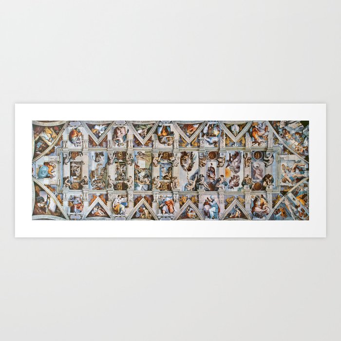 Sistine Chapel Ceiling Michelangelo Art Print