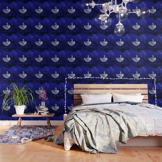 Moon Trimming Wallpaper By Milkywaykid Society6