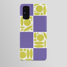 Geometric modern shapes checkerboard 21 Android Case