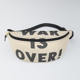 War is over, if you want it, peace message, vintage illustration, anti-war, Happy Xmas, song quote Fanny Pack