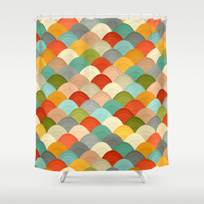 yarn hill dollops Shower Curtain