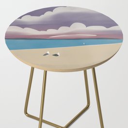 Parrents and baby seagull Side Table