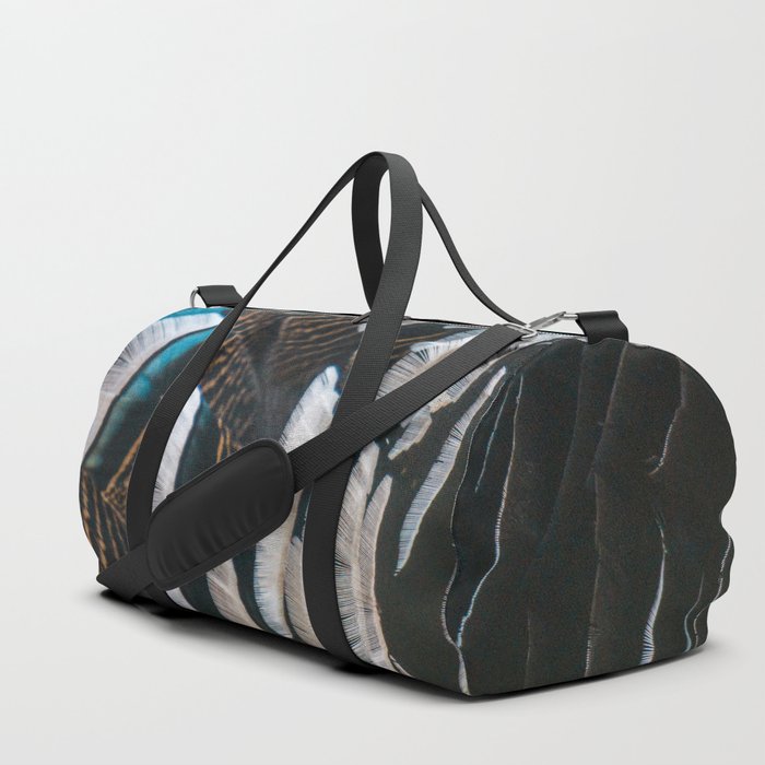 Feather Pattern - Turkeys Coat - Colorful Motif, Nature & Animal Photography Duffle Bag