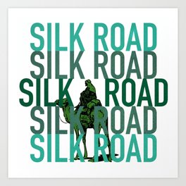 The Silk Road Marketplace  Art Print
