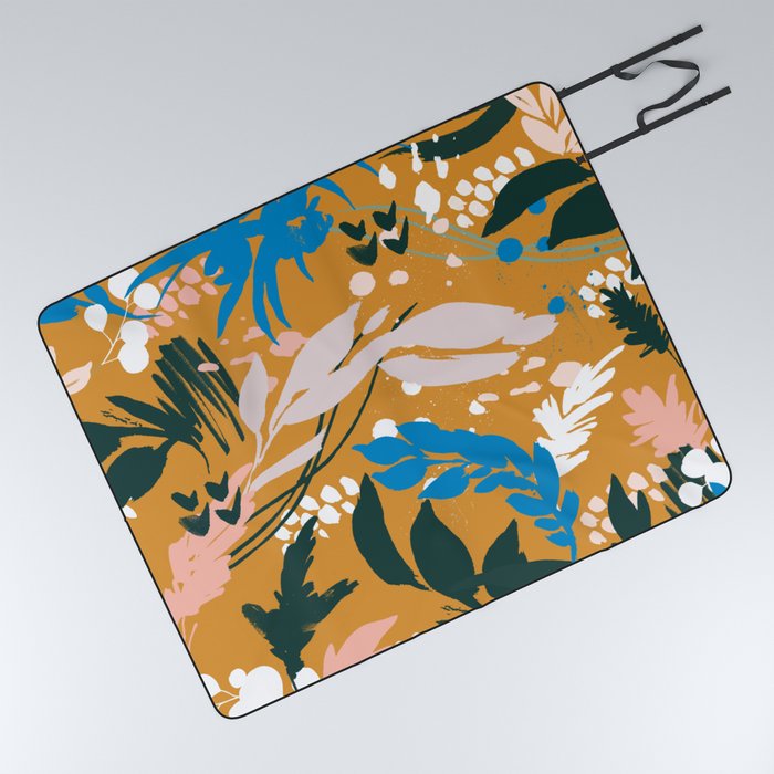 Abstract autumnal nature 01 Picnic Blanket