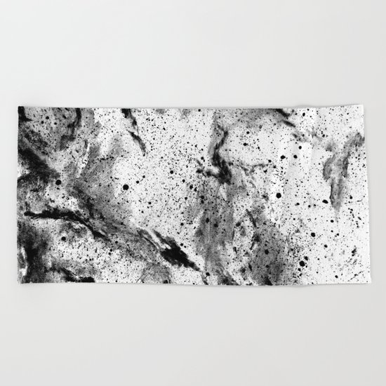 Galaxy (B/w inverted) Beach Towel