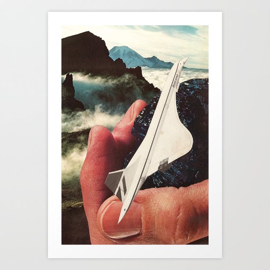 paper plane Art Print