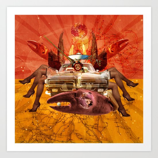 ConCrabCarSume 2 Art Print