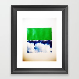 SKY/GRN Framed Art Print