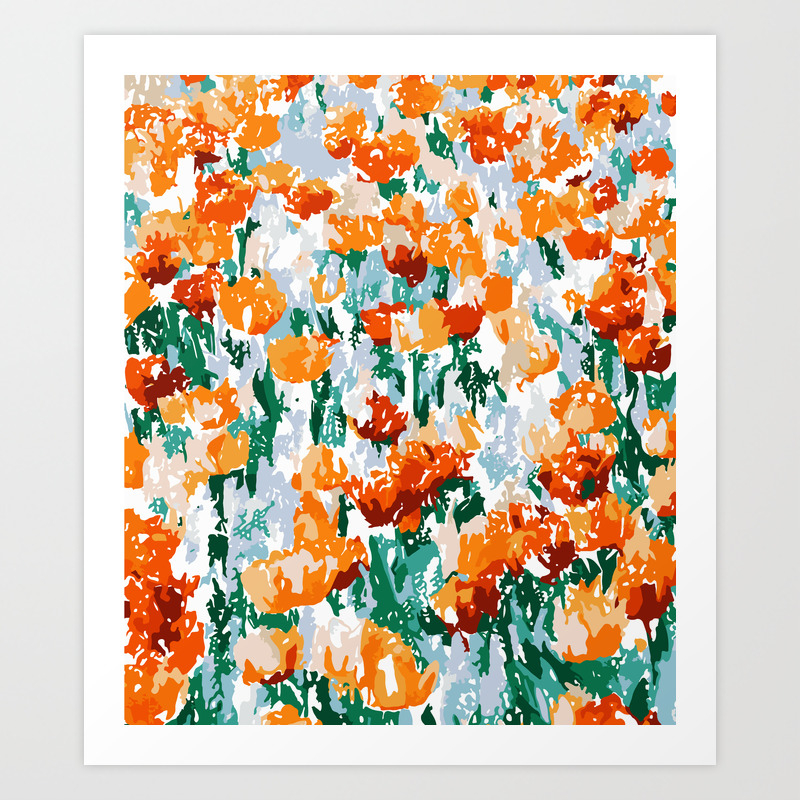 Isadora Illustration Painting Botanical Art Print By 83oranges