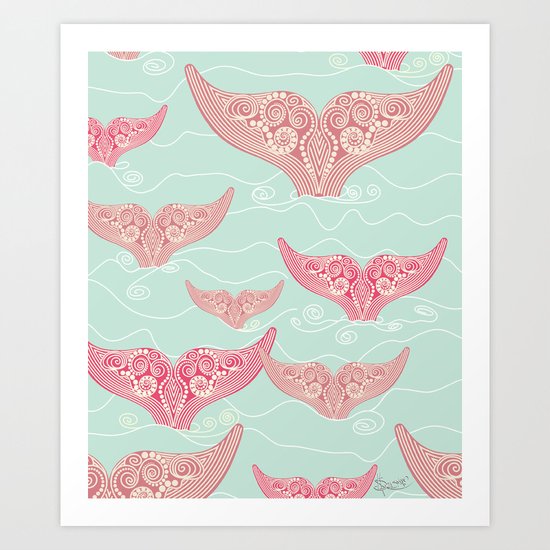 FINALLY! Whales are free from persecution! Art Print