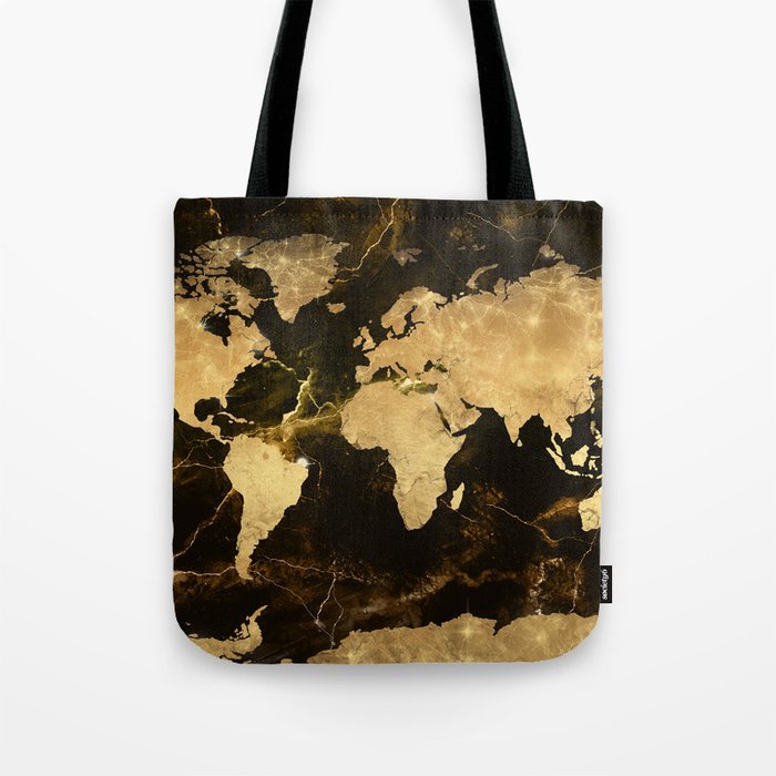 world map marble 5 Tote Bag