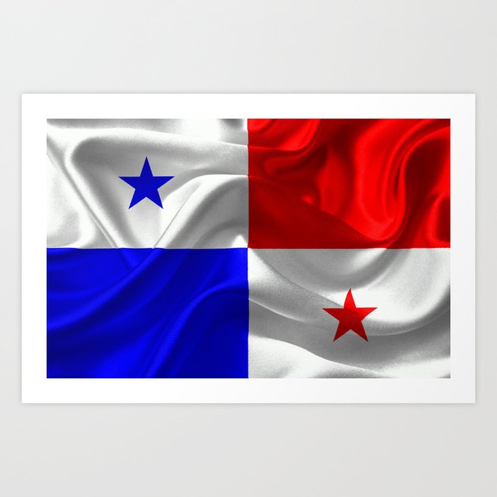 Panama Fabric Flag Art Print by artpics Society6