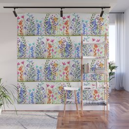 Colorful Wildflowers Garden Wall Mural