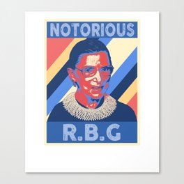 Notorious RBG Shirt Ruth Bader Ginsburg Vintage Gift Canvas Print