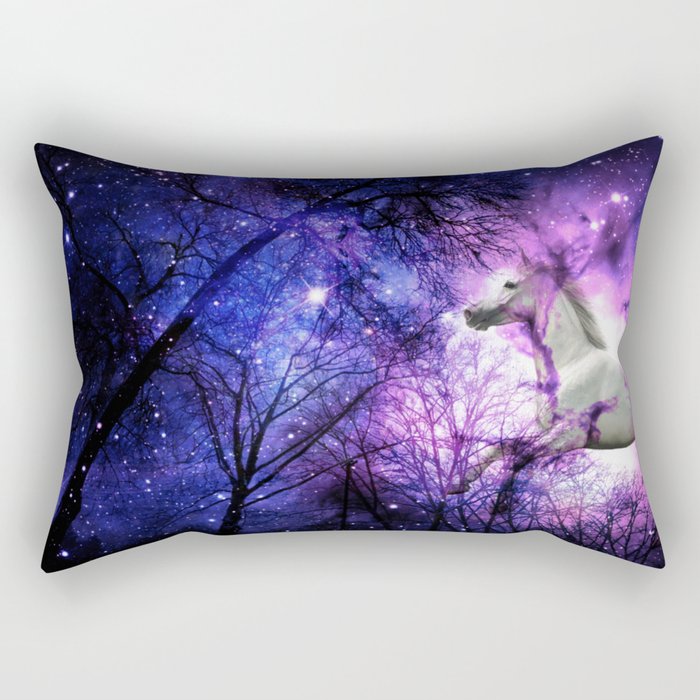 magical forest unicorn Rectangular Pillow