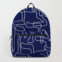 Hebrew Alphabet Seamless Pattern Backpack