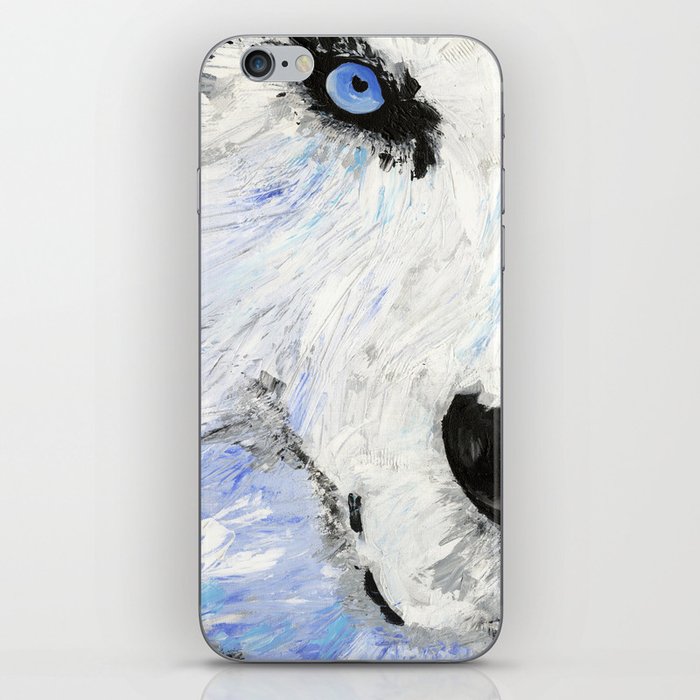 Blue Eyed Wolf iPhone Skin