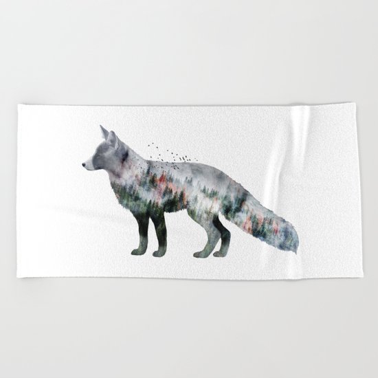 Fox X Beach Towel