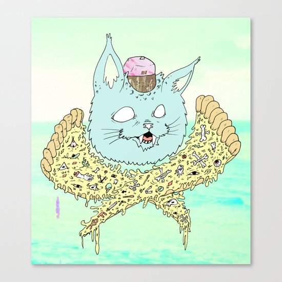 PIZZACAT I Canvas Print