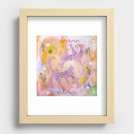 Leopard Twins Recessed Framed Print