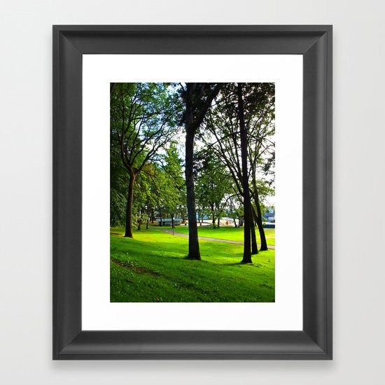 Neighborhood Park Framed Art Print