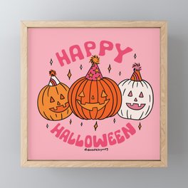 Happy Halloween Party Framed Mini Art Print
