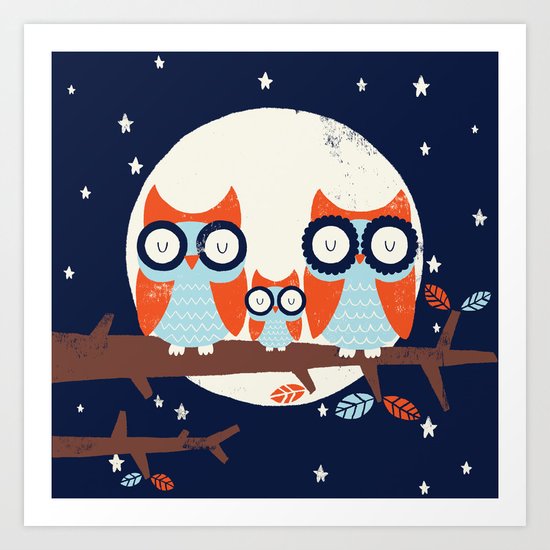 Night Owls Art Print