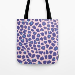 Leopard Spots, Cheetah Print, Lavender, Very Peri, Blush, Brush Strokes Tote Bag