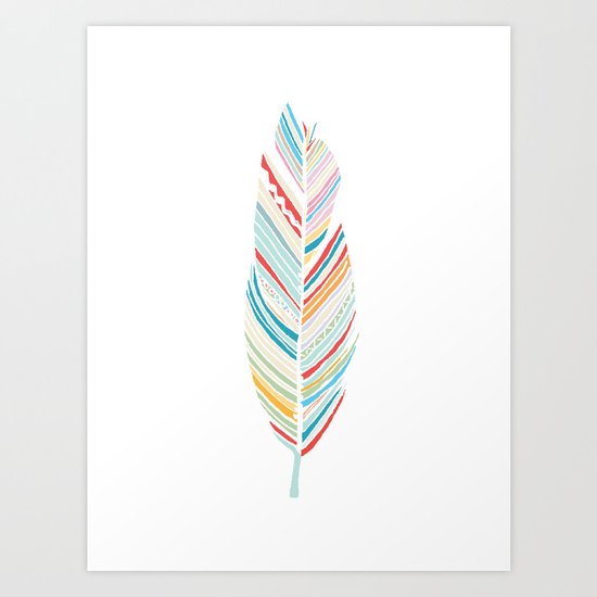 Lone Feather Art Print
