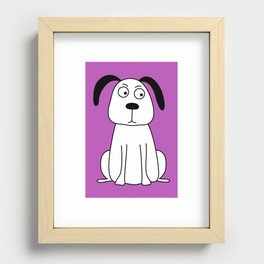 Ralph the dog.  Recessed Framed Print