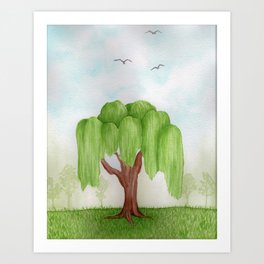 Weeping Willow Art Prints For Any Decor Style Society6