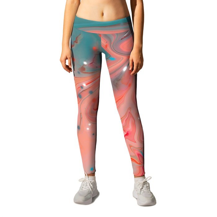 BETTER TOGETHER - LIVING CORAL by MS Leggings