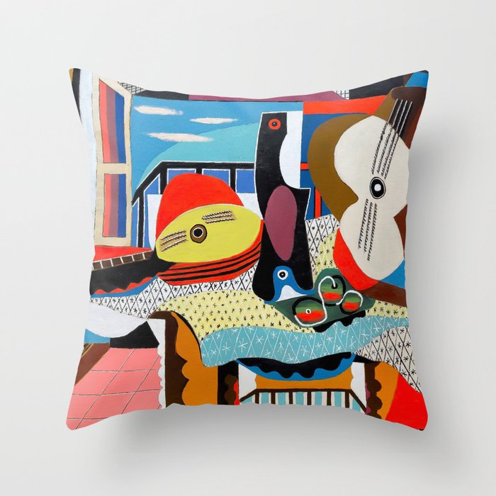 Picasso Mandolin and Guitar (Mandoline et guitare) 1924 Artwork Throw