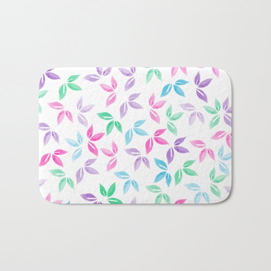 Flower Pattern VII Bath Mat
