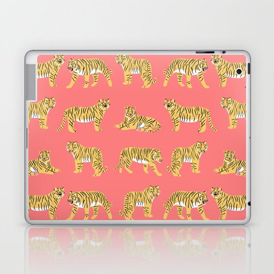 Year of the Tiger in Vibrant Coral Laptop & iPad Skin