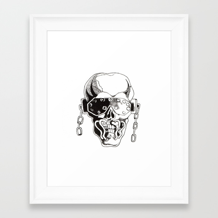 Vic Rattlehead Framed Art Print By Lennykats | Society6