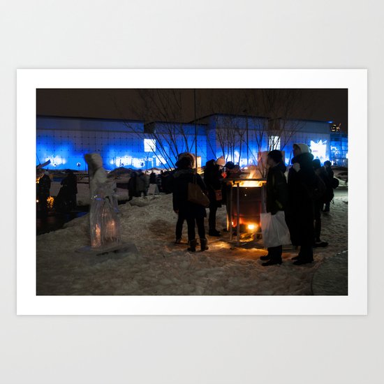 Keeping Warm Art Print