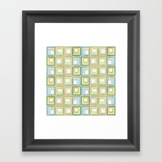 English Country Tiles. Framed Art Print