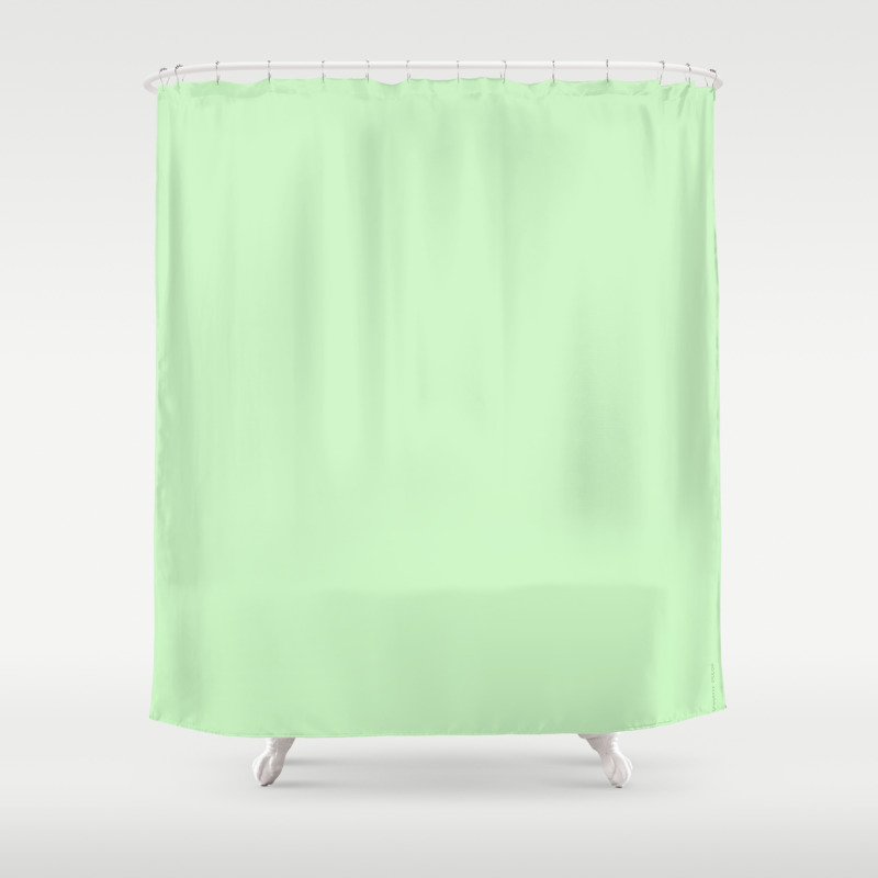 Pale Green Shower Curtain By Manuleledecor Society6
