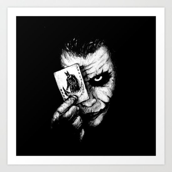 Joker Art Print by NickHarriganArtwork | Society6