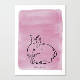 Cute Pink Bunny Canvas Print