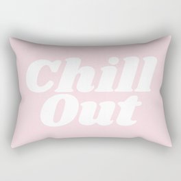 Chill out - Pink Rectangular Pillow