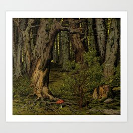 Dark Forest Art Print