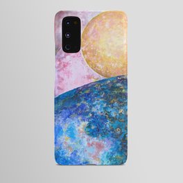 INCOMING- Colorful Abstract Impressionist Galaxy Painting  Android Case