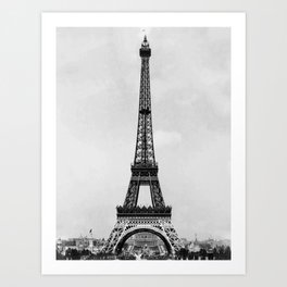 Eiffel tower 2- in 1900 Art Print