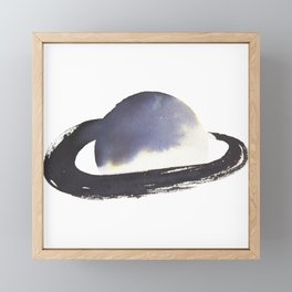Planet Saturn Framed Mini Art Print