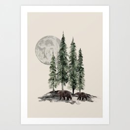 Full Moon Rising Art Print